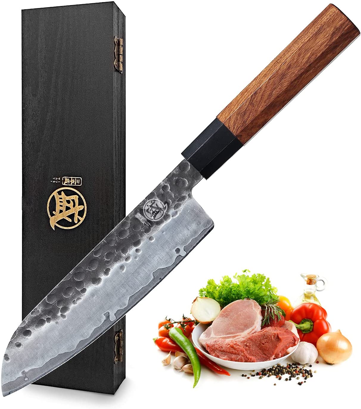 MITSUMOTO SAKARI 7英寸日本三德厨刀