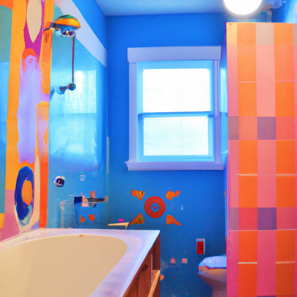 彩绘浴室