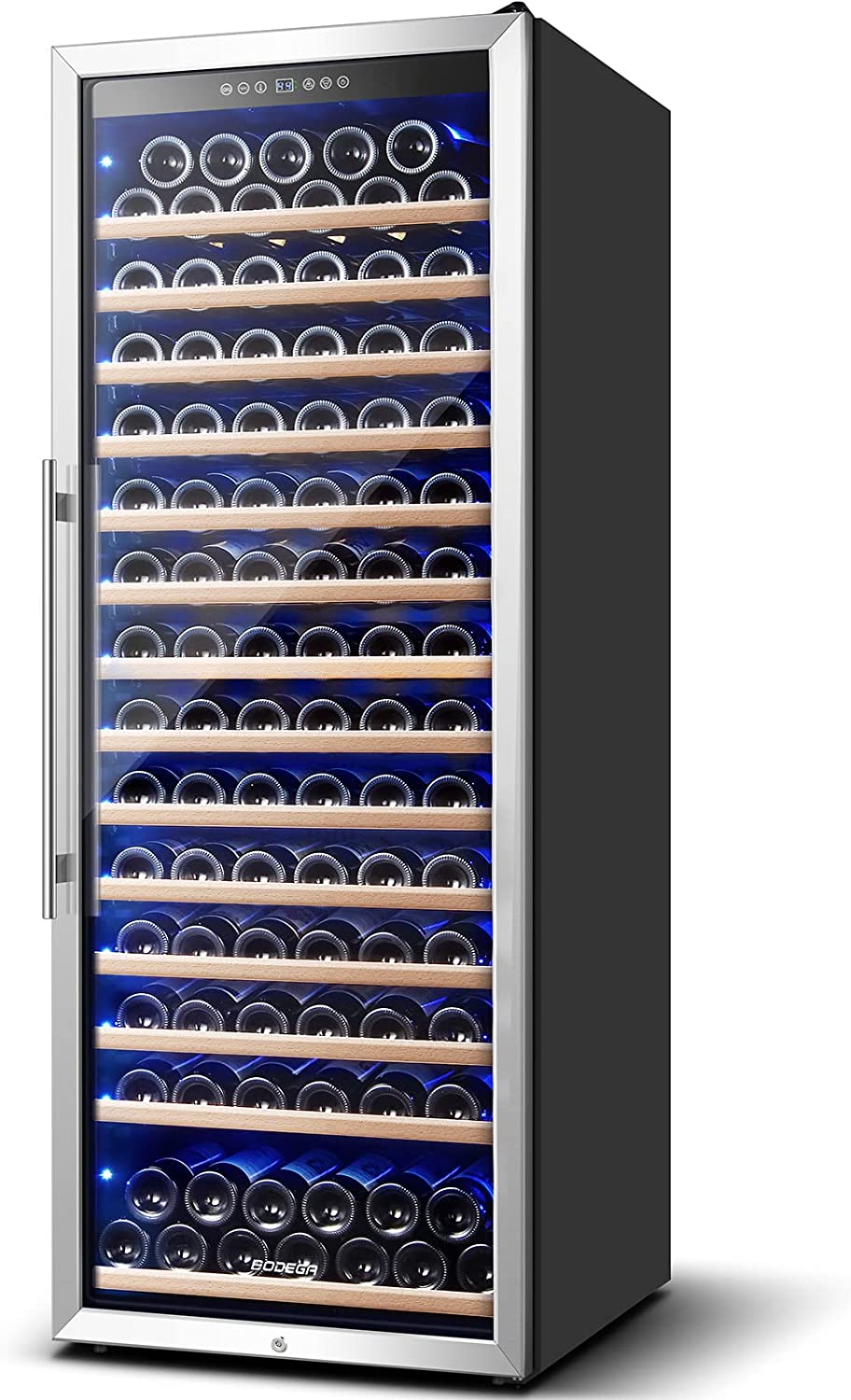 BODEGA葡萄酒冷却器24英寸，154瓶葡萄酒冰箱