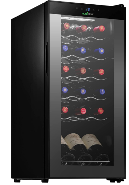 NutriChef葡萄酒冷却器冰箱——18-Bottle葡萄酒冰箱