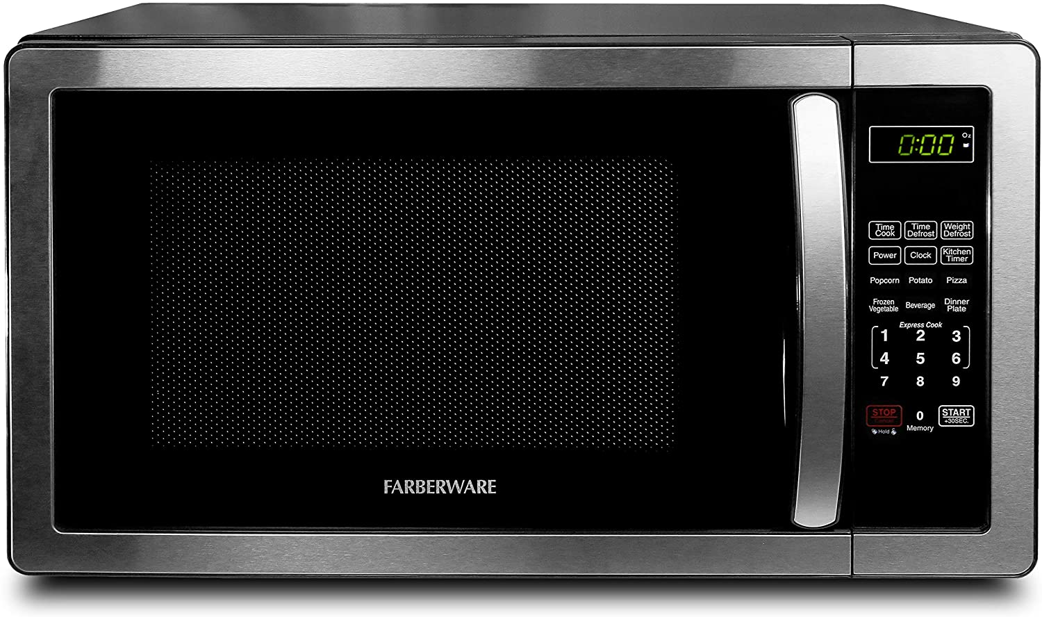 Farberware 1.1 Cu.;Ft.不锈钢台面微波炉
