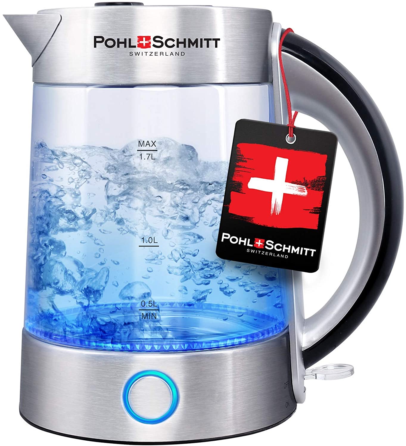 波尔施密特1.7 l玻璃电热水壶